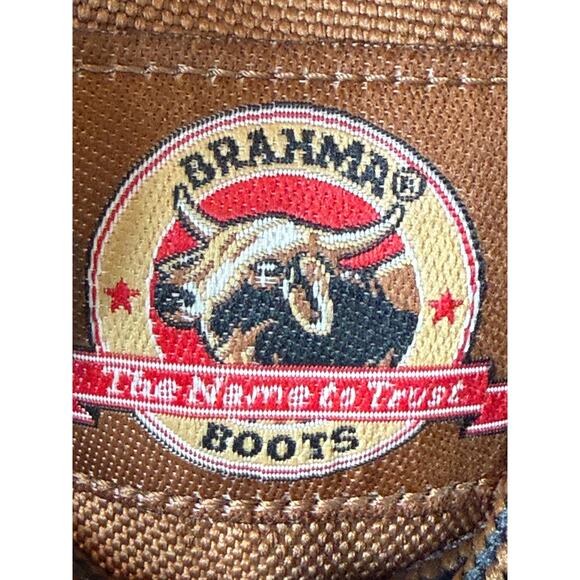Brahma Men\'s Waterproof Bravo II Oil Resistant Work Boots 11W Root Beer Brown main image 16